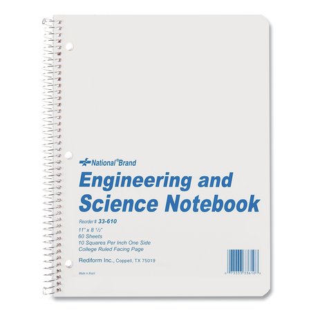 National 11 x 8.5" Engineering and Science Notebook 33610